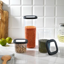 NY Home Hold 3 Lü Saklama Kabı-Gri