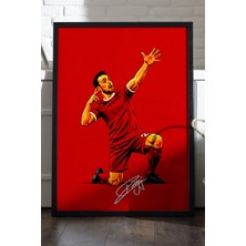 Duvarda Diogo Jota Siyah Ahşap Çerçeveli Poster, Dekoratif Futbol Liverpool Duvar Tablosu