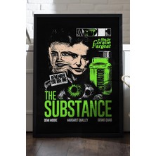 Duvarda Substance Siyah Ahşap Çerçeveli Poster, Film Duvar Tablosu