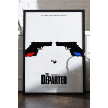 Duvarda The Departed Siyah Ahşap Çerçeveli Poster, Film Duvar Tablosu