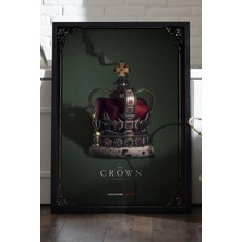 Duvarda The Crown Siyah Ahşap Çerçeveli Poster, Film Duvar Tablosu