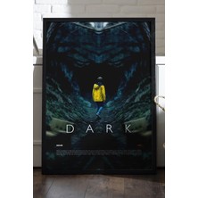 Duvarda Dark Siyah Ahşap Çerçeveli Poster, Dizi Duvar Tablosu