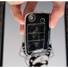 BigKey Volkswagen Polo T-Roc T-Cross Golf Passat Taigo Tiguan Uyumlu Anahtar Kılıfı Sstalı Model Yeni