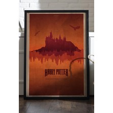 Duvarda Harry Potter Siyah Ahşap Çerçeveli Poster, Film Duvar Tablosu