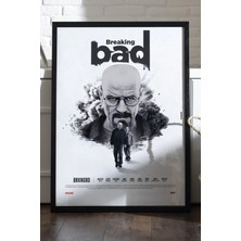 Duvarda Breaking Bad Siyah Ahşap Çerçeveli Poster, Dizi Duvar Tablosu