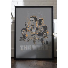 Duvarda The Wire Siyah Ahşap Çerçeveli Poster, Film Duvar Tablosu