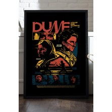 Duvarda Dune Siyah Ahşap Çerçeveli Poster, Film Duvar Tablosu
