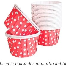 Yağmur Store 50’li Renkli Muffin ve Cupcake Kağıdı – Noktalı Kek Kalıbı, Tek Kullanımlık Fırın Kağıdı, Isıya Dayanıklı Pişirme Kabı (Karışık Renkler)