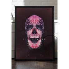 Duvarda Silent Hill Siyah Ahşap Çerçeveli Poster, Dekoratif Oyun Duvar Tablosu