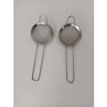 Yağmur Store 2’li Saplı Çay Süzgeci – Paslanmaz Metal Bardak Çay Süzgeci ve Pudra Şekeri Eleği