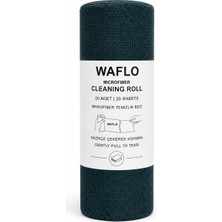 Waflo 20'li Mikrofiber Temizlik Bezi Rulosu 25X25 cm