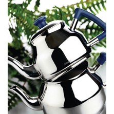 Empressco Mavi Kulp Çaydanlık, Süzgeçli, Şık ve Dayanıklı, Hızlı