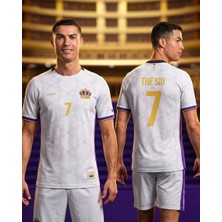 The Siiu Özel Real Madrid   Ronaldo  7 Yetişkin  Futbol Forması Kral Tacı Nakış
