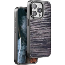 Mudanis Venco Apple Iphone 15 Pro Wave Kapak - Kahverengi