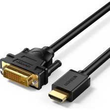 Ugreen HDMI DVI 1080P Çift Yönlü Görüntü Aktarma Kablosu, 2 Metre