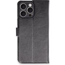 Mudanis Apple Iphone 16 Pro Max Kılıf Trend S Plus Kapaklı Kılıf - Siyah