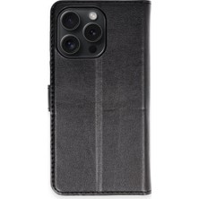 Mudanis Apple Iphone 15 Pro Max Kılıf Trend S Plus Kapaklı Kılıf - Siyah