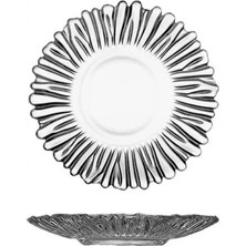 Paşabahçe Cam Çay Tabağı Seti 6 Kişilik Şeffaf 126 mm