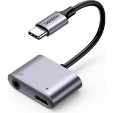 Ugreen USB C - 3.5mm Kulaklık Jakı Ses Adaptörü ve Şarj Cihazı Dac Tip C -