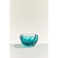 Paşabahçe Küllük Yeşil / Turkuaz 10.5 cm El Yapımı