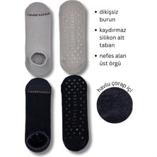 Empressco Dikişsiz ve Kaydırmaz Kadın Patik Pilates Yoga Çorabı, Rahat ve Şık Tasarım