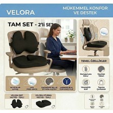 Velora Grup Visco Bel Yastığı + Oturma Minderi Tam Set