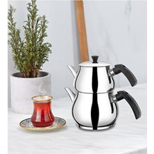 Empressco Mini Siyah Çaydanlık Takımı, Şık ve Kullanışlı Set