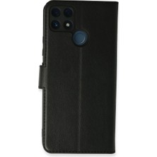 Mudanis Realme C25 Kılıf Trend S Plus Kapaklı Kılıf - Siyah