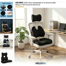Velora Grup Ortopedik Yastık Seti Bel, Boyun ve Kalça Desteği Sağlayan 3'lü Set