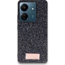 Mudanis Onegif Xiaomi Redmi 13C Bright Simli Kapak - Siyah