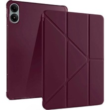 Mudanis Xiaomi Redmi Pad Pro 12.1 Kılıf Kalemlikli Mars Tablet Kılıfı - Mürdüm