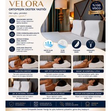 Velora Grup Ortopedik Visco Boyun Destekyastığı Ergonomik Uyku Yastığı