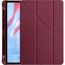 Mudanis Huawei Honor Pad X9A Kalemlikli Mars Tablet Kılıfı - Mürdüm