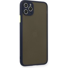 Grandor Apple Iphone 11 Pro Max Kılıf Montreal Silikon Kapak - Lacivert