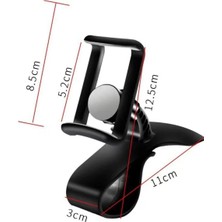 Mercora Tech Araç Içi Konsola Takılan Döner Başlıklı Telefon Kıskacı Telefon Tutucu