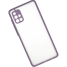 Grandor Samsung Galaxy A71 Kılıf Montreal Silikon Kapak - Mor