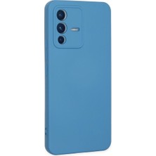 Grandor Vivo V23 5g Kılıf Nano Içi Kadife Silikon - Mavi