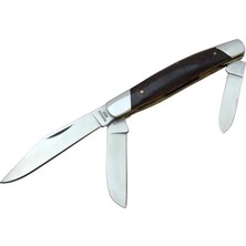 Colezium K-15 Falkon Üç Ağızlı / Üçlü Çakı 18 cm - Ahşap Saplı, Manuel