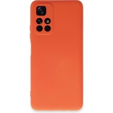 Grandor Xiaomi Redmi Note 11T Kılıf Nano Içi Kadife Silikon - Turuncu