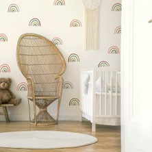 Zg Store Retro Gökkuşağı Soy Yapıştır Duvar Çıkartmaları