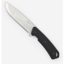 Solognac Sabit Avcı Bıçağı - Siyah - Paslanmaz Çelik - Sika 130 Fr Grip