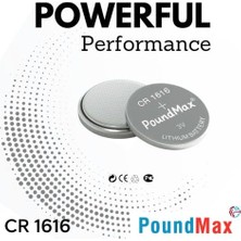 Zg Store Poundmax 1616 DL1616 3V Lityum Düğmeli Piller (5'li Paket)