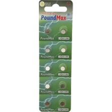 Zg Store Poundmax 10 Adet AG1(LR621,LR60,364) 1.5V Alkalin Düğme Pil