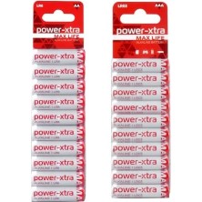 Zg Store Power-Xtra Aa Alkalin Kalem Pil 10'lu Aaa Alkalin Ince Pil 10'lu Paket (20 Adet)