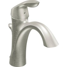 Zg Store Eva One-Handle High Arc Bathroom Faucet, Brushed Nickel (6400BN)