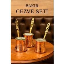 Empressco El Işçiliği Bakır Cezve Seti, Zarif ve Dayanıklı Tasarım