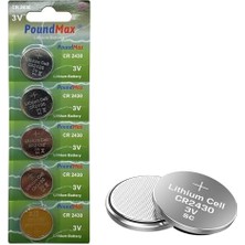 Zg Store 5 Adet 2430 CR2430 DL2430 3V Poundmax Lityum Düğme Pil, Uzun Raf Ömrü, Küçük Elektronik Cihazlar Için Uzaktan Kumandalar, Teraziler, Akıllı Ev Cihazları, Ölçüm Cihazları ve Hesap Makineleri