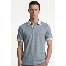Hakke Şerit Detaylı Polo Yaka Erkek T-Shirt