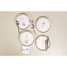 AvantajAl Porland Botanical 4lü Düz Tabak 21 cm
