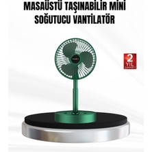 Mercora Tech Şarjlı Mini Fan Katlanabilir 3 Hız Ayarlı Taşınabilir Tasarımlı